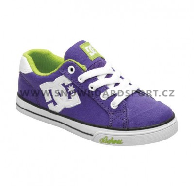 Boty DC Chelsea Canvas Purple Green