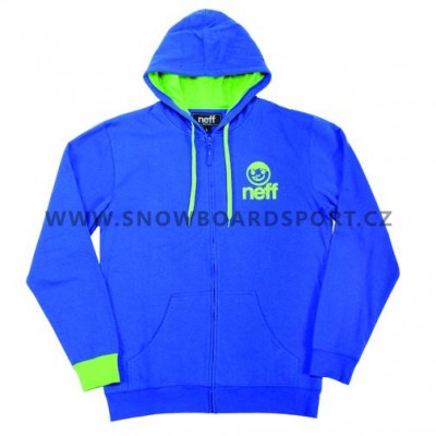 Mikina Neff zip hood Icon Blue