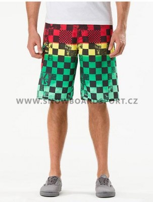 Plavky dětské Vans Off The Wall Boardshort - Rasta Scan Check SP13